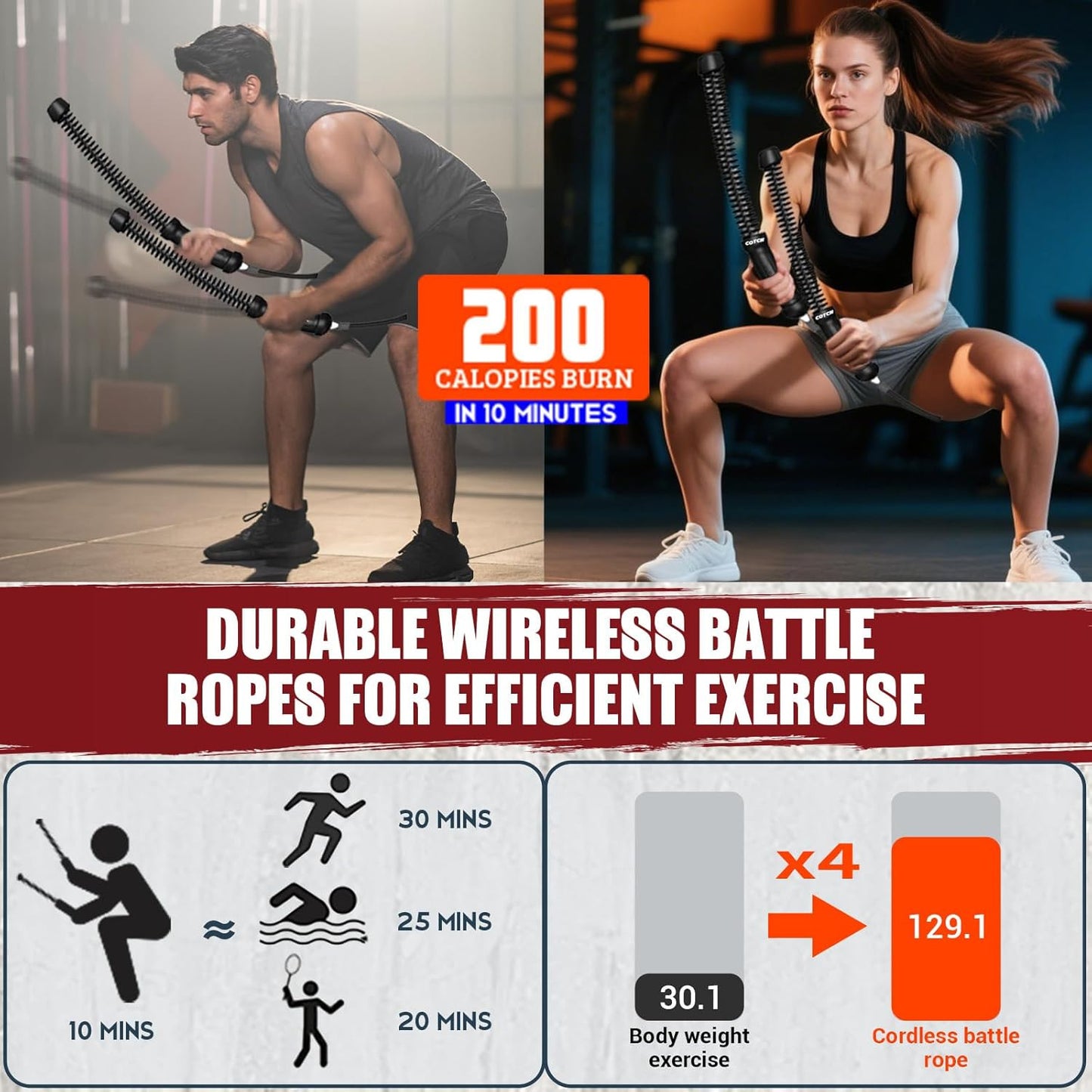 Coleora™ Ropeless Battle Ropes